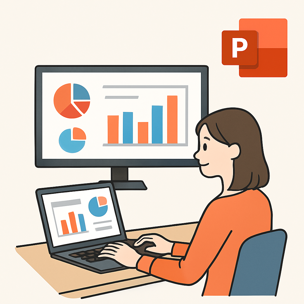 PowerPointを学ぶ人