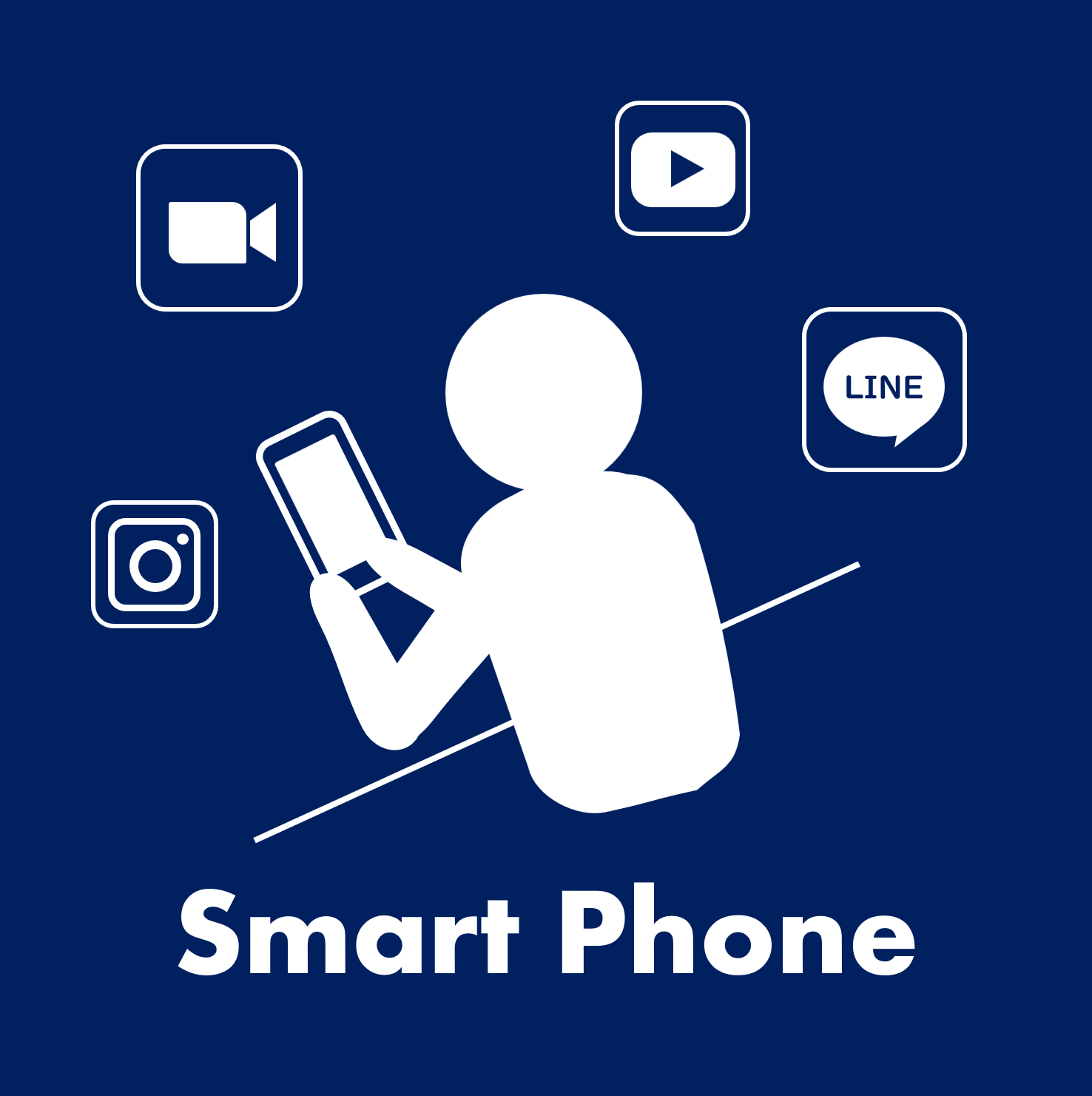 スマホの勉強をする人